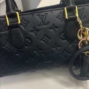 Louis Vuitton Black Embossed Shoulder Bag